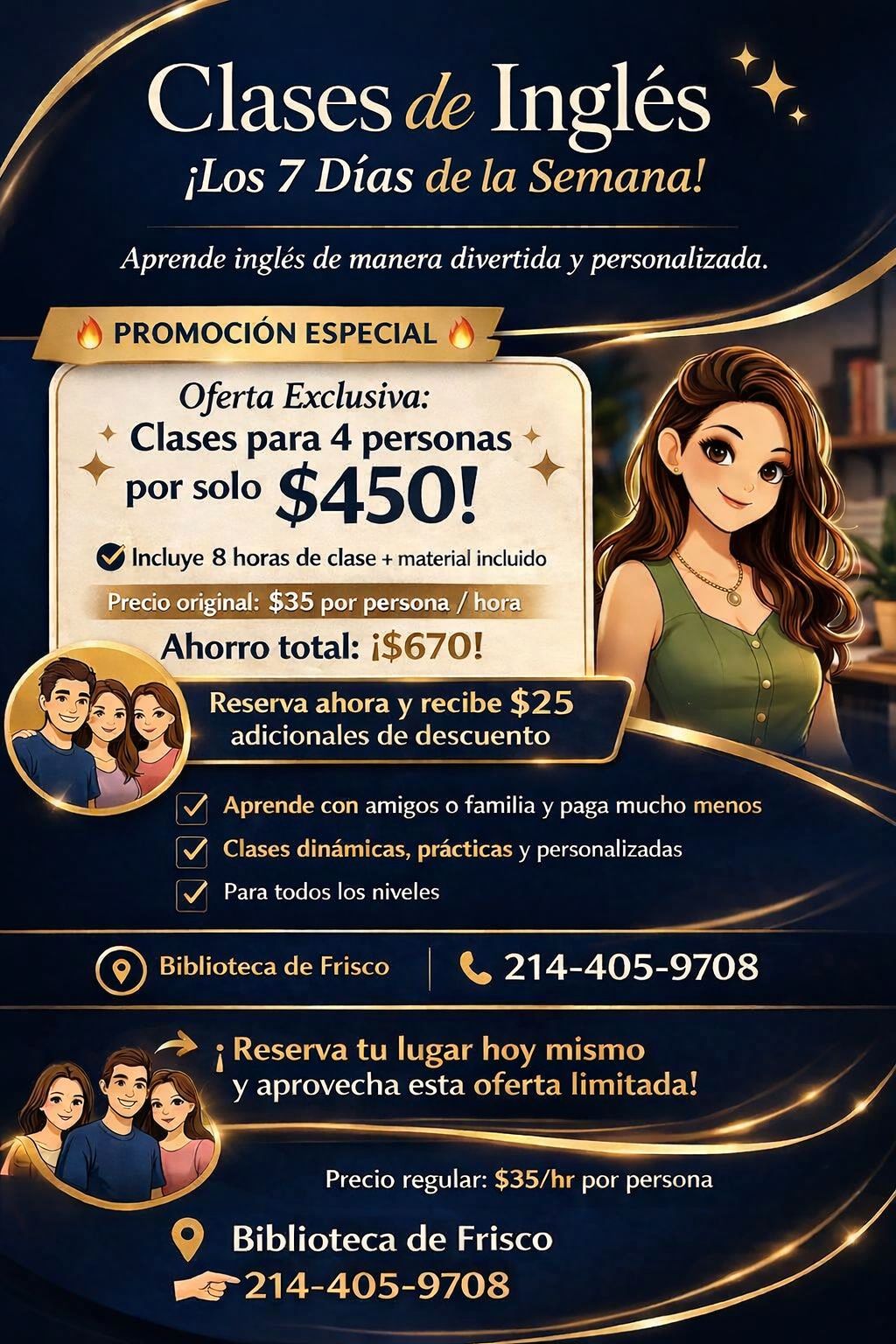 Sandy Silva. Clases de Inglés