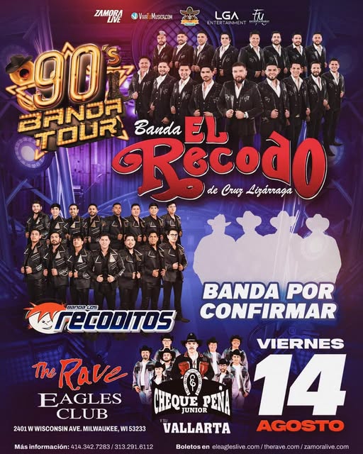 Banda El Recodo - The Rave - Wisconsin