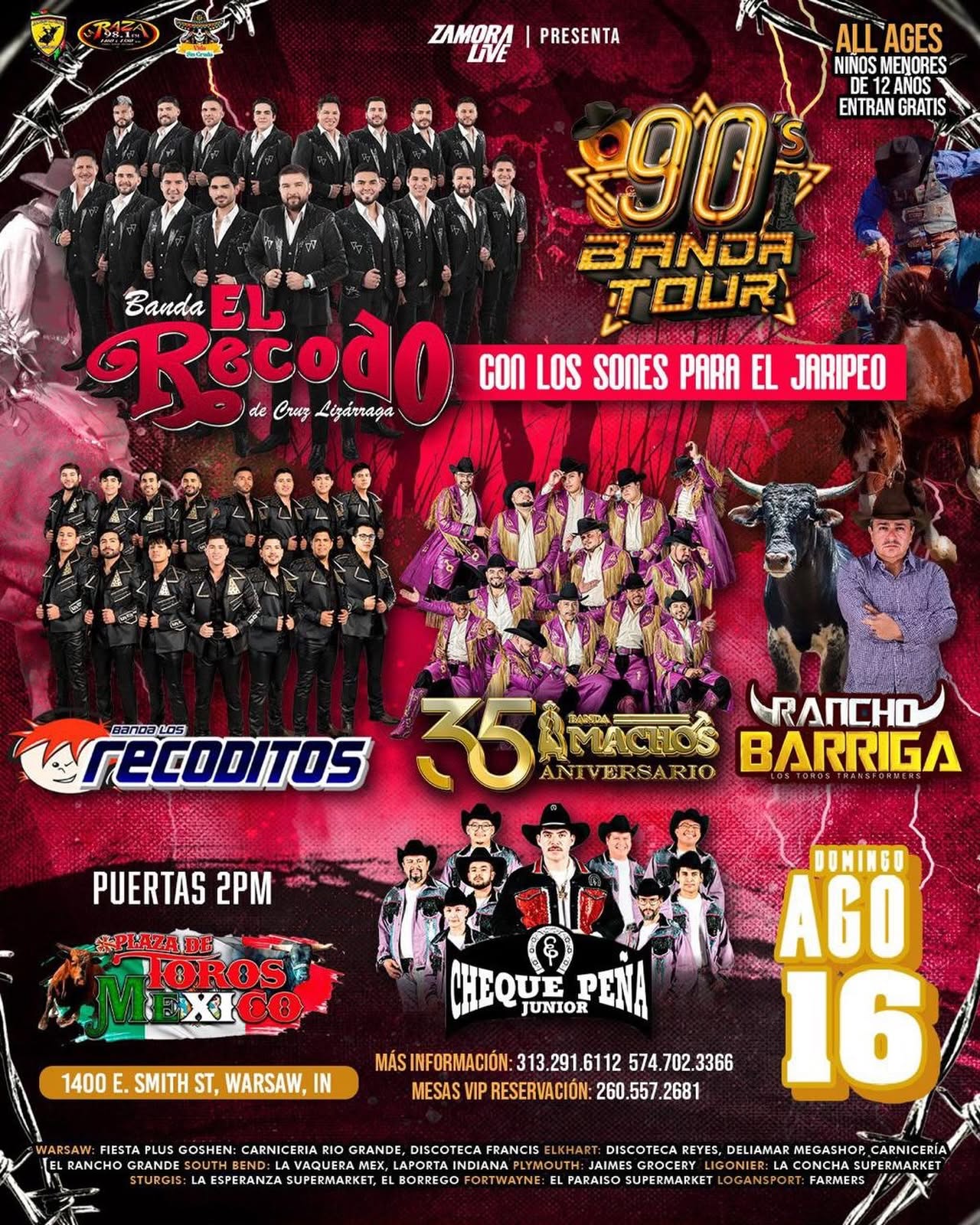 Banda El Recodo, Los Recoditos & Mas
