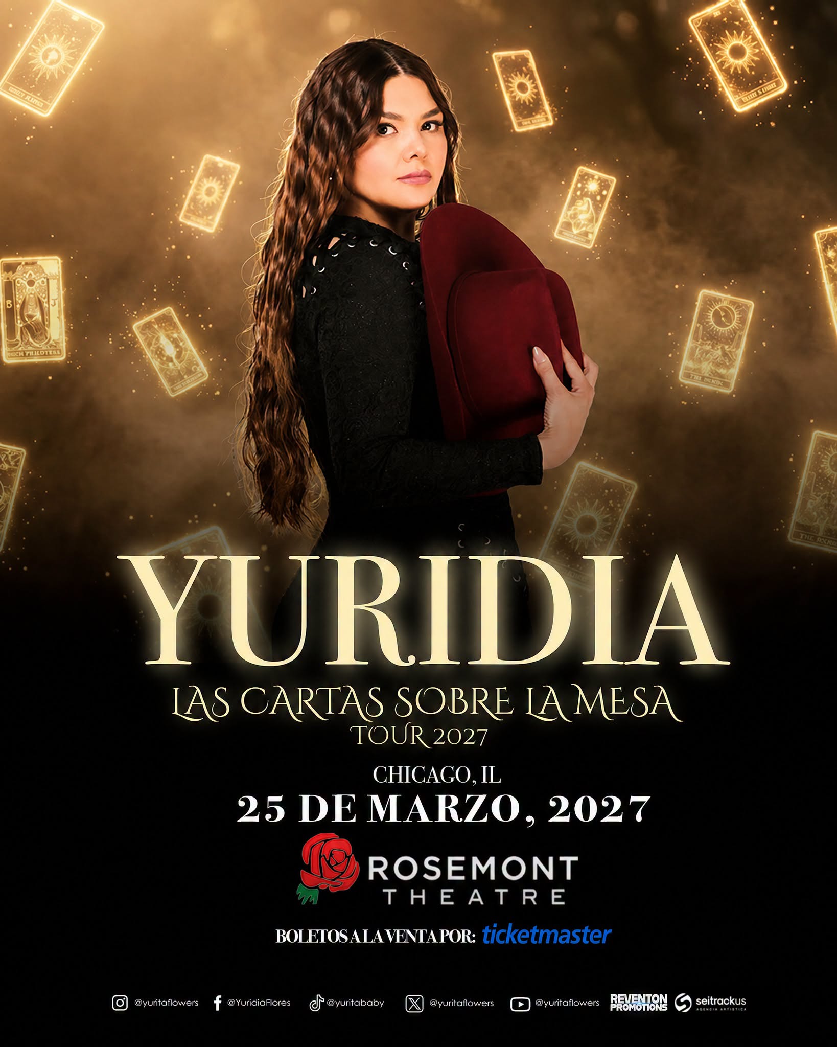 Yuridia - Las Cartas Sobre la Mesa Tour 2027
