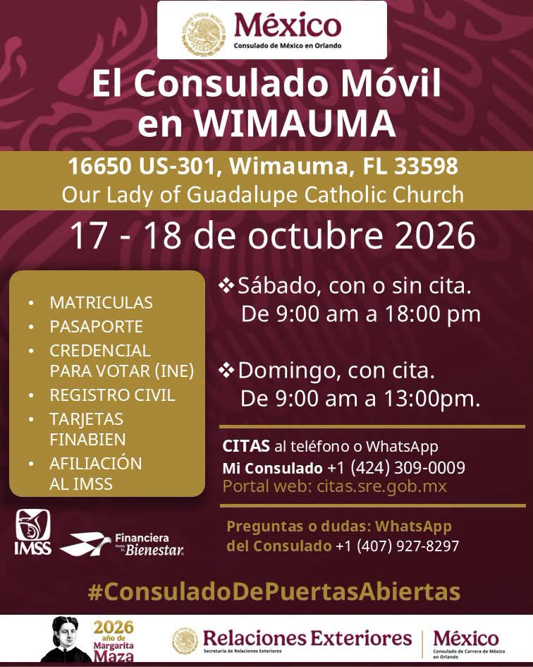 El Consulado Móvil en Wimauma | Hispanic Plaza
