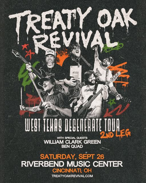 Renacimiento de Treaty Oak: Tour Degenerado del Oeste de Texas con William Clark Green y Ben Quad