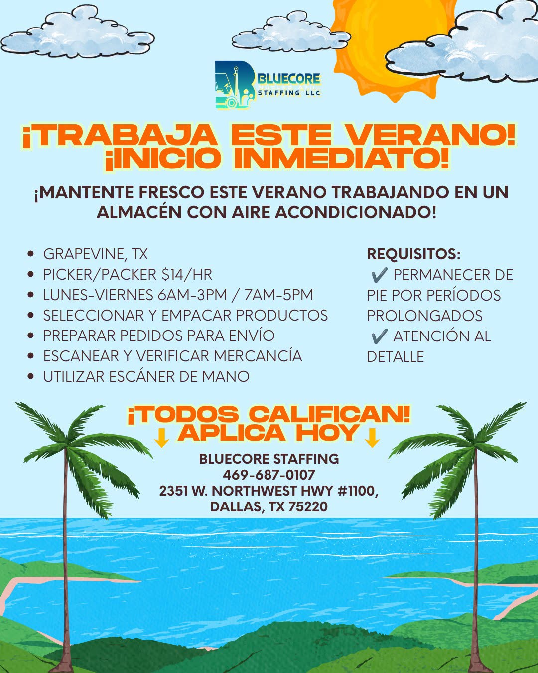 TRABAJA ESTE VERANO - INICIO INMEDIATO