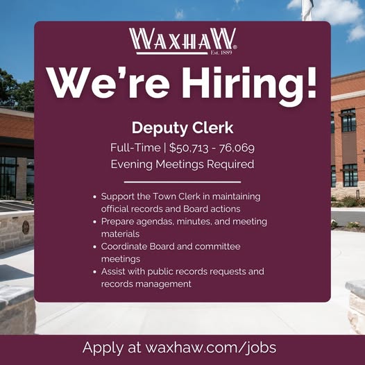 Empleo: Deputy Clerk (Tiempo Completo)