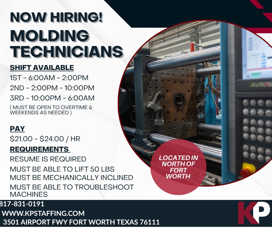 Se busca Técnico de Moldeo (Molding Technician)