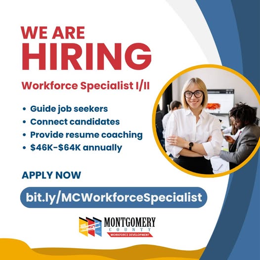 Se busca Workforce Specialist I/II (empleo) Especialista en Fuerza Laboral I/II