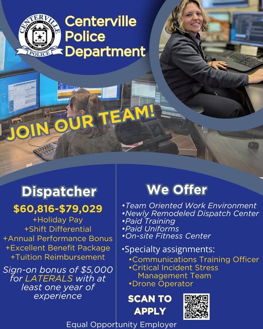 Empleo: Despachador (Departamento de Policía de Centerville)