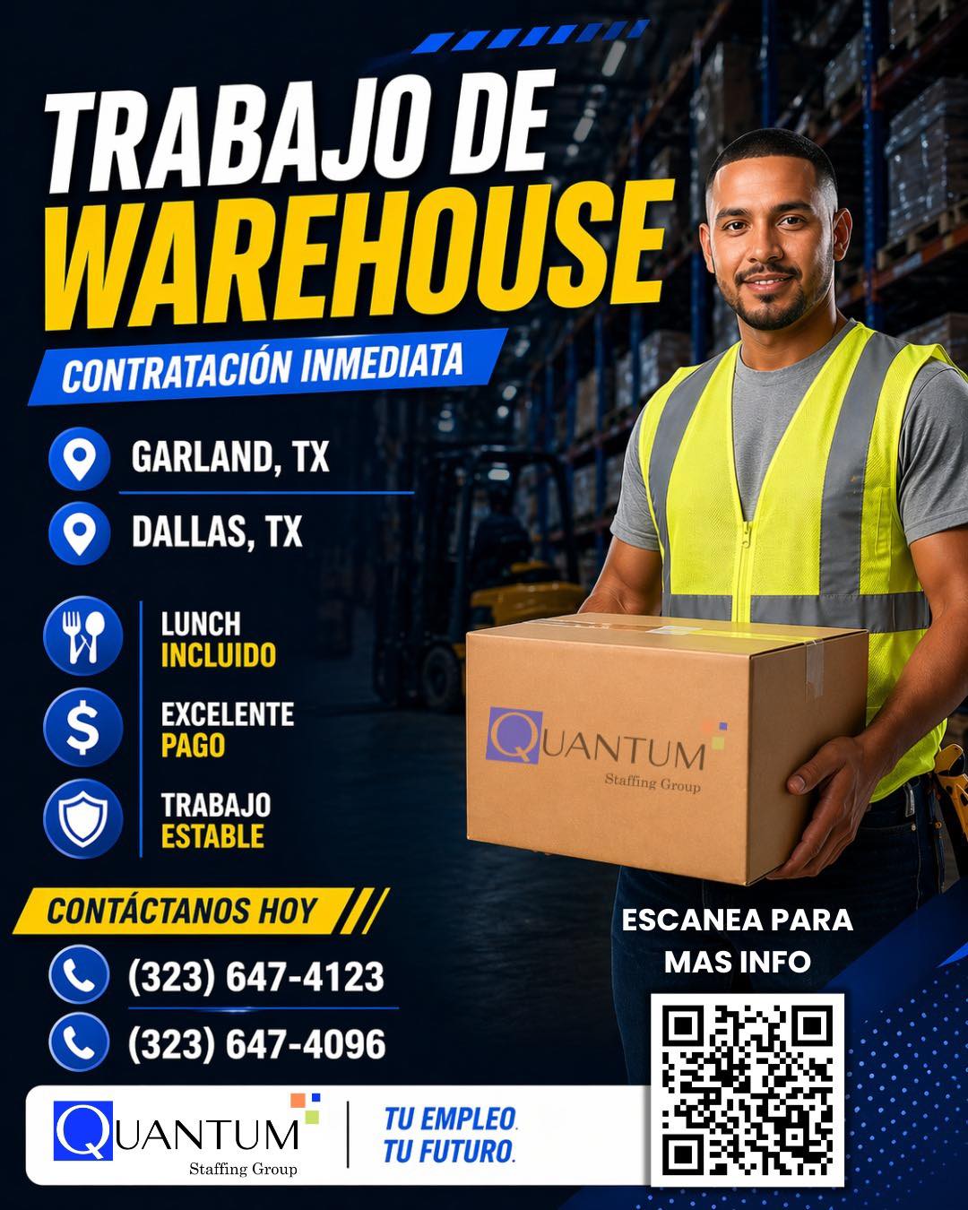 Empleo Warehousing (Contratación inmediata)