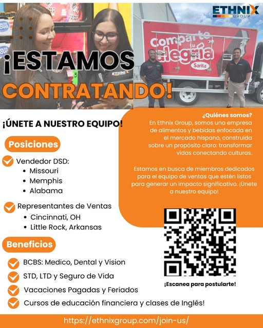 Grupo Etnix ¡Estamos contratando! CINCINNATI