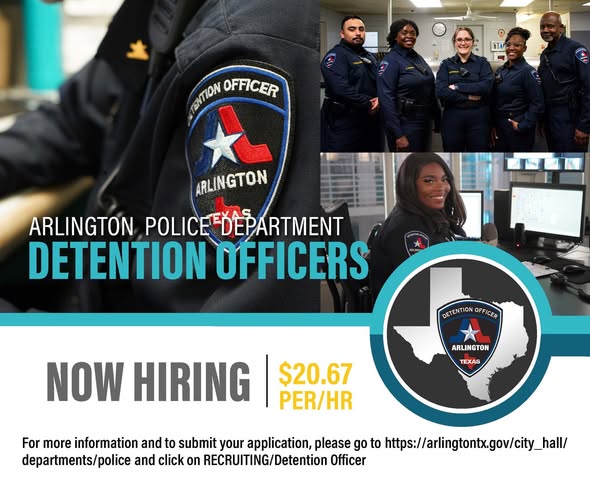 Empleo: Oficiales de Detención (Arlington Police Department)
